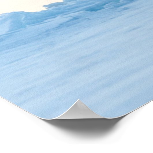 Eis und Schnee | Polar Bear Iceberg Norwegen Poster (Ecke)