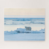 Eis und Schnee | Polar Bear Iceberg Norwegen Puzzle (Horizontal)