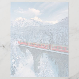 Eis und Schnee   Red Bernina Express Zug Schweiz