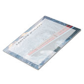 Eis und Schnee | Red Bernina Express Zug Schweiz Notizblock (angewinkelt)