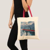 Eis und Schnee | Red Bernina Express Zug Schweiz Tragetasche (Vorderseite (Produkt))