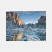 Eis und Schnee | Rime Ice im Yosemite-Tal Fleecedecke (Vorderseite (Horizontal))
