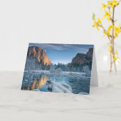 Eis und Schnee | Rime Ice im Yosemite-Tal Karte (Gelbe Blume)