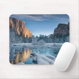 Eis und Schnee Rime Ice im Yosemite-Tal Mousepad