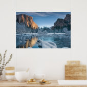 Eis und Schnee | Rime Ice im Yosemite-Tal Poster (Küche)