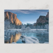 Eis und Schnee | Rime Ice im Yosemite-Tal Postkarte (Vorderseite)
