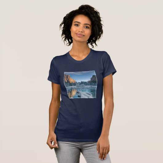 Eis und Schnee | Rime Ice im Yosemite-Tal T-Shirt (Vorne ganz)