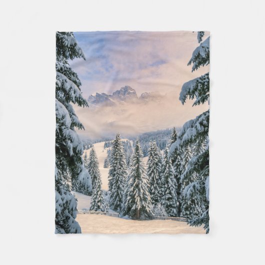 Eis und Schnee | Rosengarten, Deutschland Fleecedecke (Vorderseite)