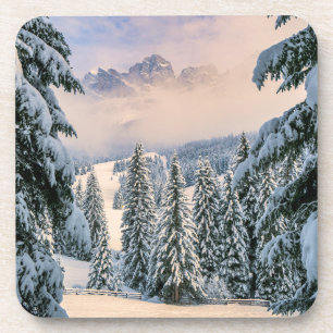 Eis und Schnee   Rosengarten, Deutschland Getränkeuntersetzer