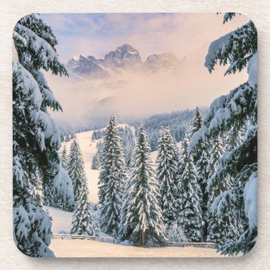 Eis und Schnee | Rosengarten, Deutschland Getränkeuntersetzer (Vorderseite)