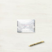 Eis und Schnee | Rote Brücke im Winter, Japan Post-it Klebezettel (Auf Schreibtisch)