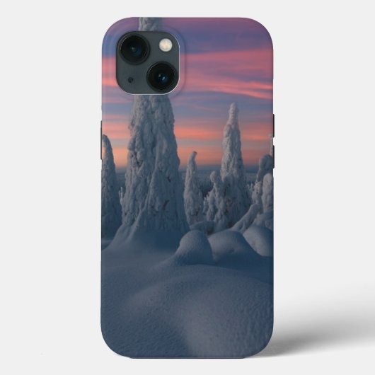 Eis und Schnee | Schneebedeckte Bäume, Lappland, F Case-Mate iPhone Hülle (Rückseite)