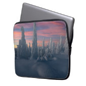 Eis und Schnee | Schneebedeckte Bäume, Lappland, F Laptopschutzhülle (Vorderseite Links)