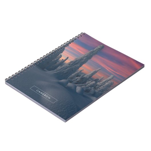 Eis und Schnee | Schneebedeckte Bäume, Lappland, F Notizblock (Linke Seite)