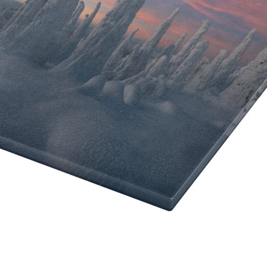 Eis und Schnee | Schneebedeckte Bäume, Lappland, F Schneidebrett (Ecke)