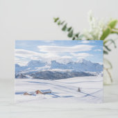 Eis und Schnee | Snowscape Europäische Alpen, Ital Dankeskarte (Stehend Vorderseite)