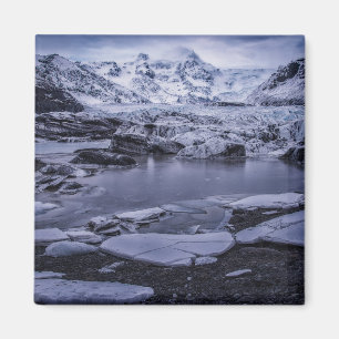 Eis und Schnee   Sólheimajökull Glacier, Island Magnet