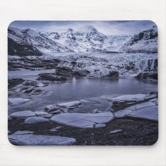 Eis und Schnee | Sólheimajökull Glacier, Island Mousepad (Vorne)