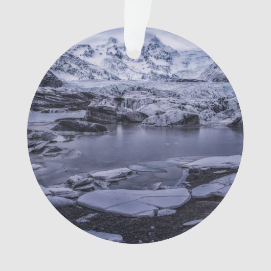 Eis und Schnee | Sólheimajökull Glacier, Island Ornament (Vorderseite)