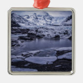 Eis und Schnee | Sólheimajökull Glacier, Island Ornament Aus Metall (Vorne)