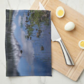 Eis und Schnee | Sparks Lake, Oregon Geschirrtuch (Viertel Falte)