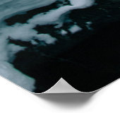 Eis und Schnee | Streit in einer schneebedeckten W Poster (Ecke)