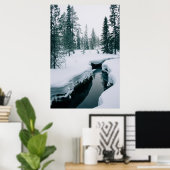 Eis und Schnee | Streit in einer schneebedeckten W Poster (Heimbüro)