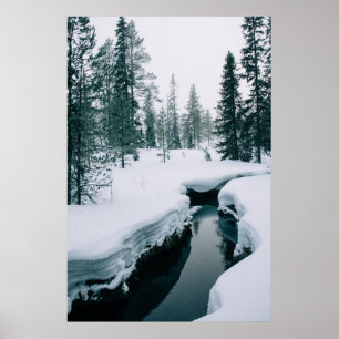 Eis und Schnee   Streit in einer schneebedeckten W Poster
