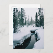 Eis und Schnee | Streit in einer schneebedeckten W Postkarte (Vorne/Hinten)