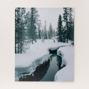 Eis und Schnee   Streit in einer schneebedeckten W Puzzle