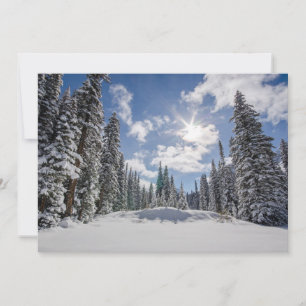 Eis und Schnee   Sunrise Winter Snow Alberta, Kana Dankeskarte