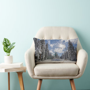 Eis und Schnee   Sunrise Winter Snow Alberta, Kana Lendenkissen