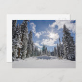 Eis und Schnee | Sunrise Winter Snow Alberta, Kana Postkarte (Vorne/Hinten)