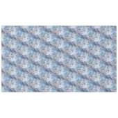 Eis und Schnee Textured Blue Weihnachtsmuster Tischdecke (Vorderseite (Horizontal))