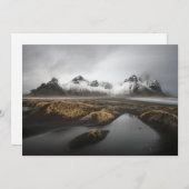 Eis und Schnee | Vestrahorn Mountain, Island Dankeskarte (Vorne/Hinten)