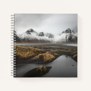 Eis und Schnee   Vestrahorn Mountain, Island Notizblock