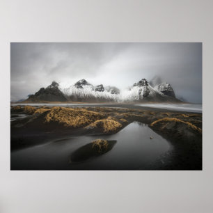 Eis und Schnee   Vestrahorn Mountain, Island Poster