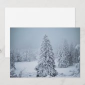 Eis und Schnee | Wald, Schweizer Alpen Dankeskarte (Vorne/Hinten)