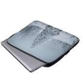 Eis und Schnee | Wald, Schweizer Alpen Laptopschutzhülle (Vorne Knopf)