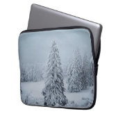 Eis und Schnee | Wald, Schweizer Alpen Laptopschutzhülle (Vorderseite Links)