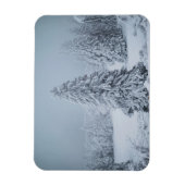 Eis und Schnee | Wald, Schweizer Alpen Magnet (Vertikal)