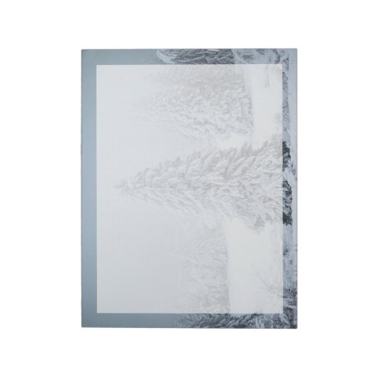 Eis und Schnee | Wald, Schweizer Alpen Notizblock (Rotiert)