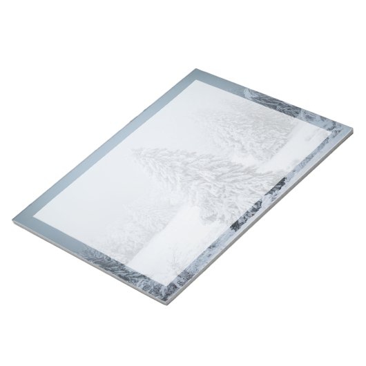 Eis und Schnee | Wald, Schweizer Alpen Notizblock (angewinkelt)