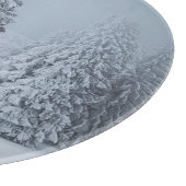 Eis und Schnee | Wald, Schweizer Alpen Schneidebrett (Ecke)