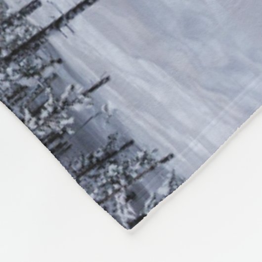 Eis und Schnee | Winterlandschaft, Finnland Fleecedecke (Ecke)