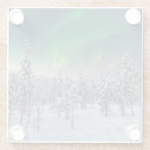 Eis und Schnee | Winterlandschaft, Finnland Glasuntersetzer (Rückseite)