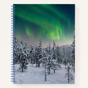 Eis und Schnee Winterlandschaft, Finnland Notizblock