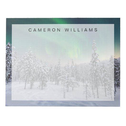 Eis und Schnee | Winterlandschaft, Finnland Notizblock (Vorderseite)