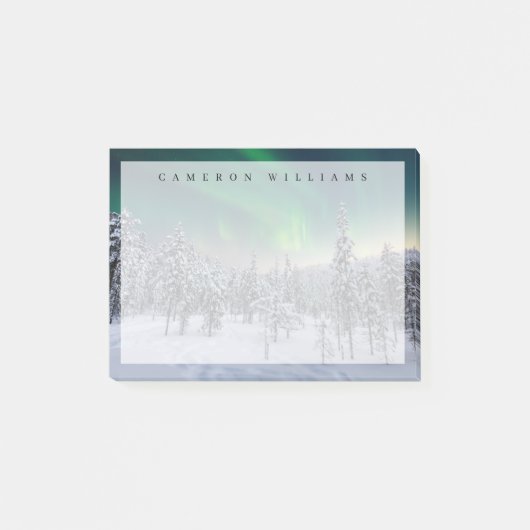 Eis und Schnee | Winterlandschaft, Finnland Post-it Klebezettel (Vorderseite)