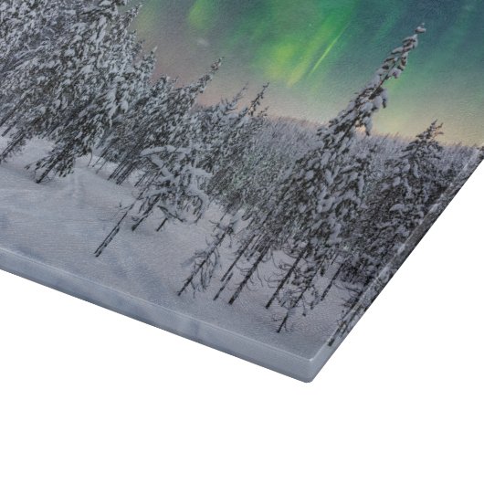 Eis und Schnee | Winterlandschaft, Finnland Schneidebrett (Ecke)